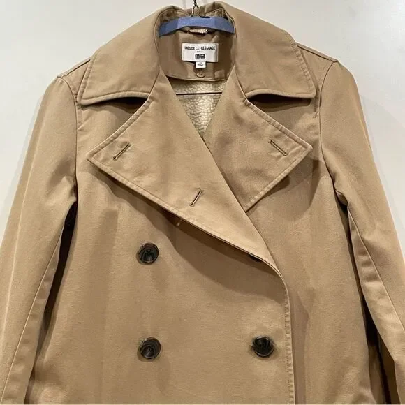 Ines de la Fressange Trenchcoat, Tan, Size XS